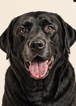 Moose, big-dog fit desk